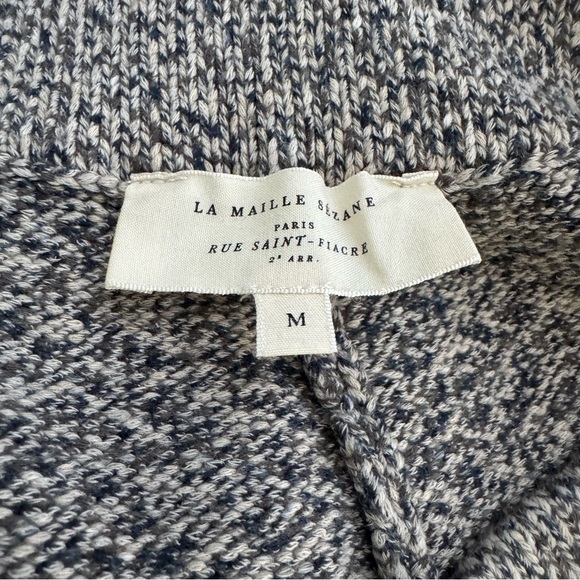 Sezane Alessio Shorts in Ecru/Blue - Picture 7 of 9